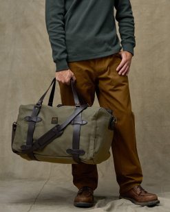 Medium Rugged Twill Duffle Bag - Otter Green